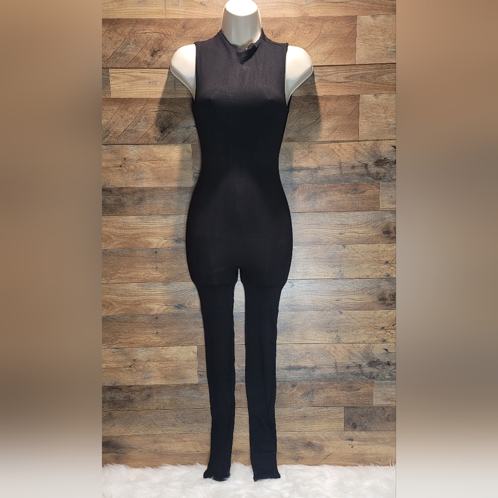 Naked Wardrobe Mockneck Jumpsuit Size S NWT